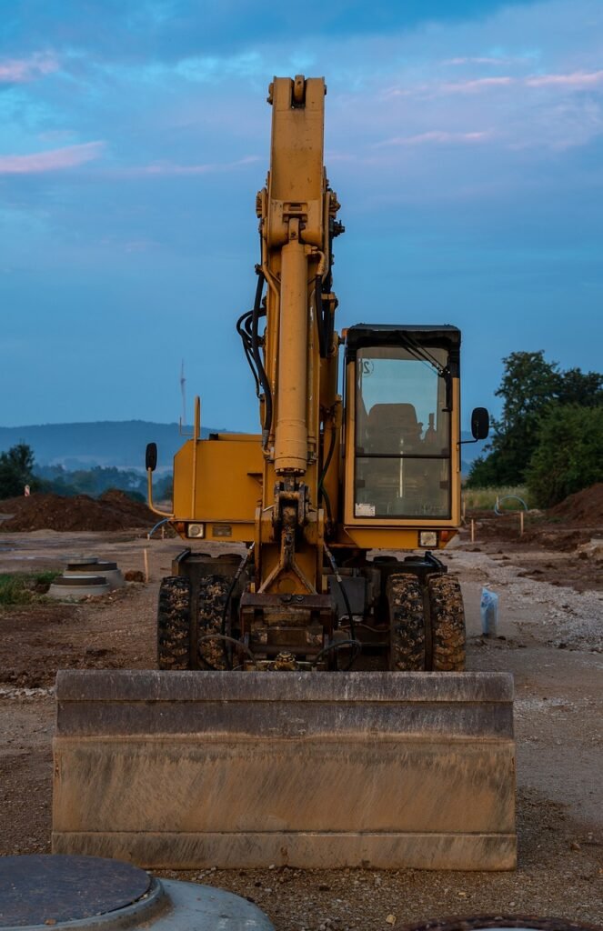 excavator, yellow, construction machine-3581207.jpg